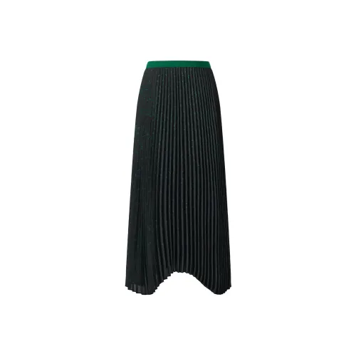 UNIQLO SS24 Повседневная длинная юбка женская черная