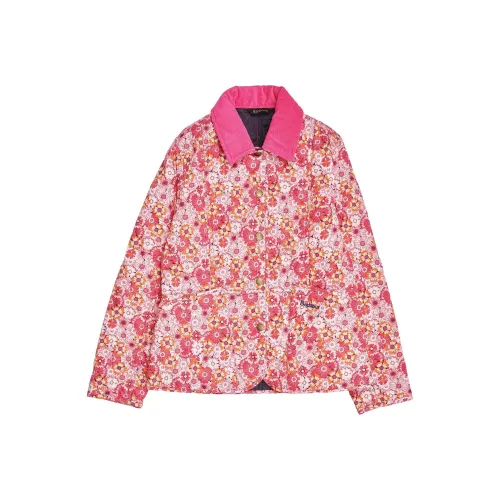 BARBOUR Детская одежда Узорная Liddesdale Quilted Куртка Куртки Пальто Детский Розовый