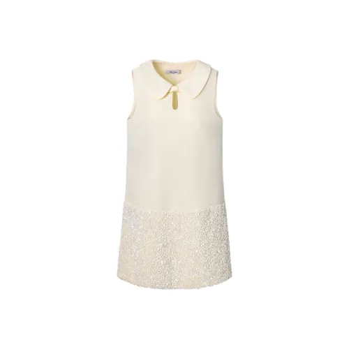 TAMMY TANGS Без рукавов Платье Женское Абрикосовое