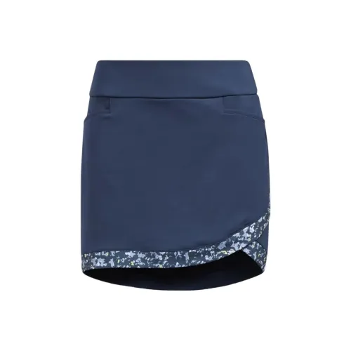 Adidas Ultimate365 Printed PRIMEGREEN Шорты-юбка Повседневные короткие юбки Женские Морской синий
