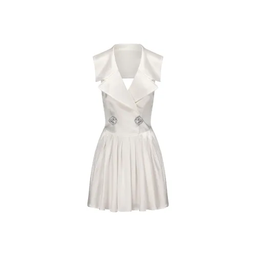 NANA JACQUELINE Без рукавов Платье Женское Белое