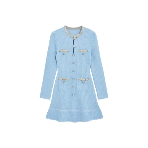 BEBE Длинное платье с длинными рукавами женское