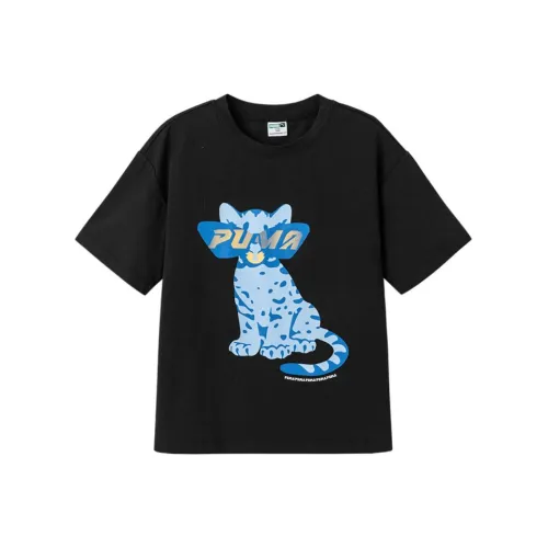 PUMA Черный 90001 Kids T Рубашки