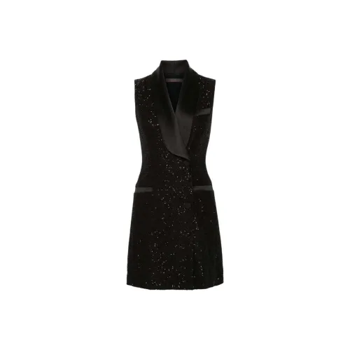 MaxMara Без рукавов Платье Женское Черное