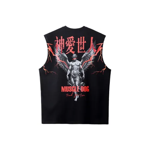 Muscle Dog Мужские черные майки