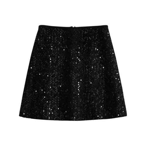 Cypress House Повседневные короткие юбки Женские Черный