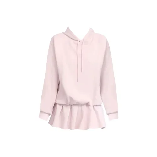 SCCREBEL OFFICIAL Длинное платье с длинными рукавами женское розовое