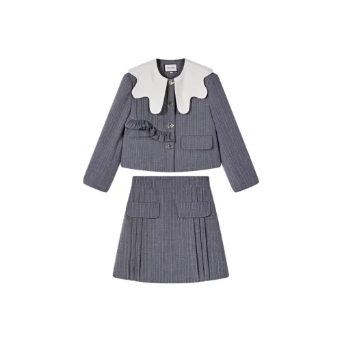 LCEVHZ'S Комплект с юбкой Женские Серый