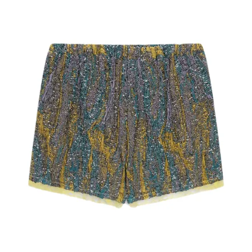 DRIES VAN NOTEN Желтые Женские Повседневные шорты