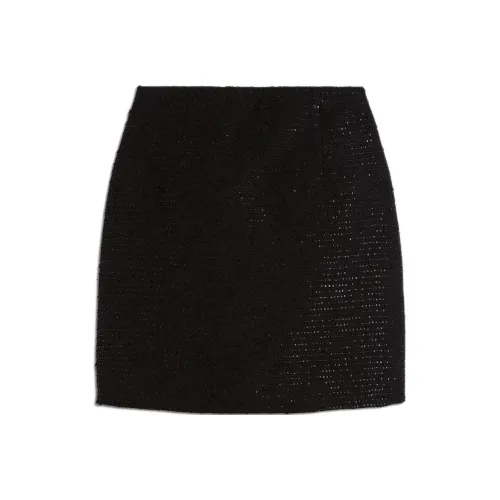 SCANLAN THEODORE Настоящая блестящая мини-юбка повседневная короткие юбки женские черный