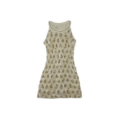 Icicofficial Slip Платье Женское Позолоченное Абрикос