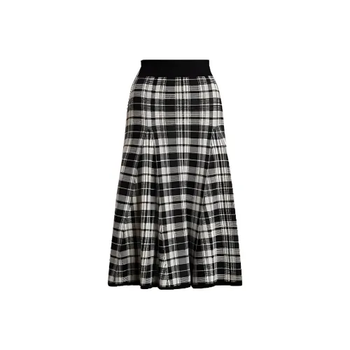 Polo Ralph Lauren Повседневный Длинный Юбка Женские Черный Белый