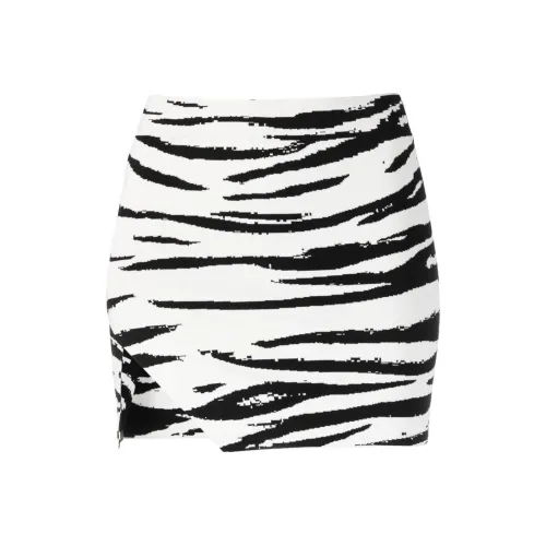 LANEUS Белая Женская Повседневная Короткая Юбка