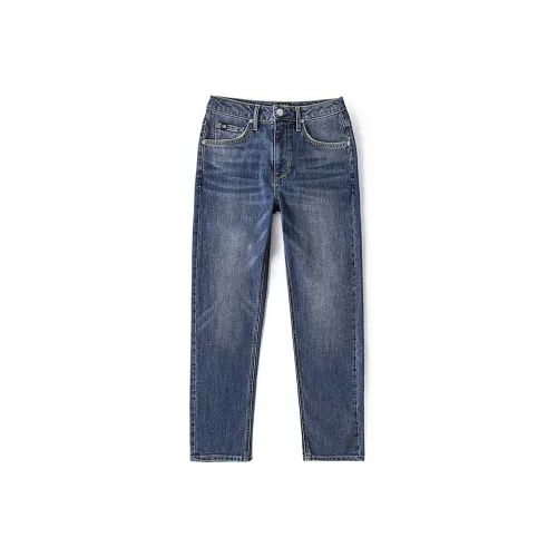 Lee совместный модель FW24 Джинсы Женские Средний Светло-Синий