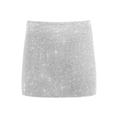 Kith Silver Женские Повседневные Короткие Юбки