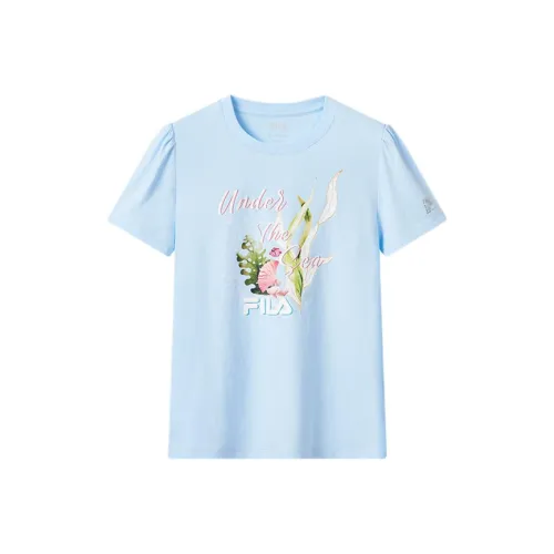 FILA KIDS SS24 T Рубашка Светло-Небесно-Синий Подростки