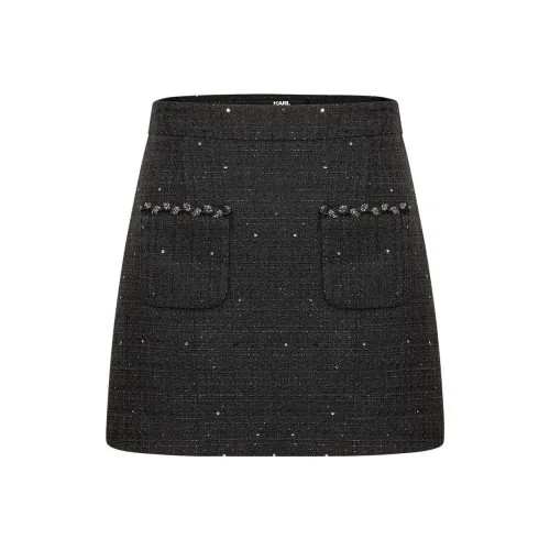 KARL LAGERFELD Повседневные короткие юбки Женские Черный