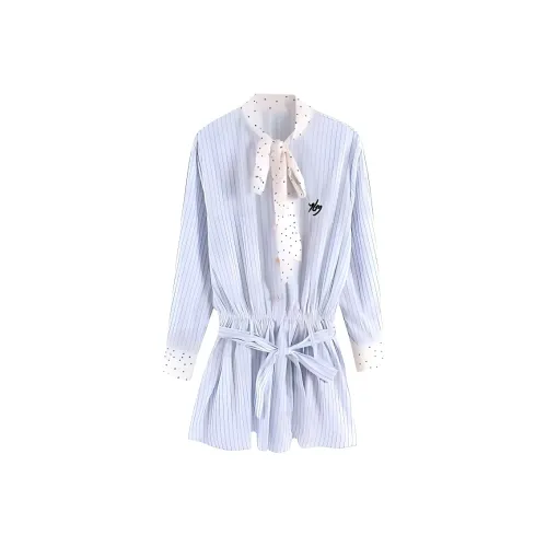 XIAOJUCHUANLI Длинное платье с длинным рукавом женское рубашка-платье с поясом