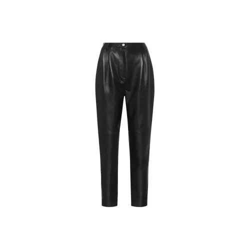 MAGDA BUTRYM Кожаные штаны женские черные