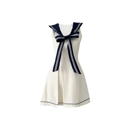 SECFLY OFFICIAL Без рукавов Платье Женское Белое