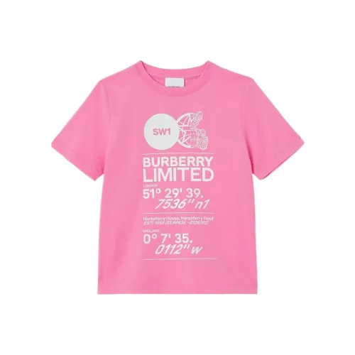 Burberry T-рубашка FW22 Розовый Bubble Gam Детская