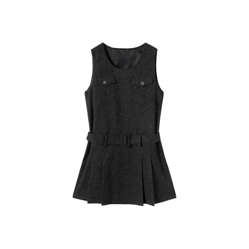 DIALOGUE Без рукавов Платье Женское Призрачный Черный