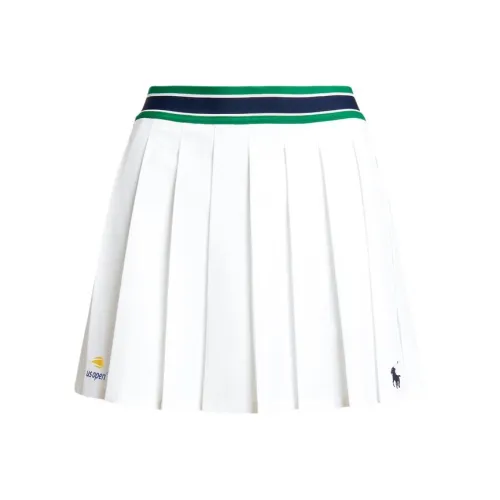 Polo Ralph Lauren x China Open FW23 Повседневные короткие юбки Женские Белые