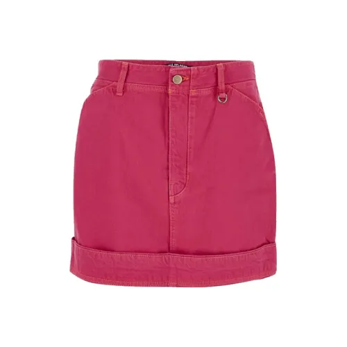 Jacquemus Красный Женские Джинсовые Короткие Юбки