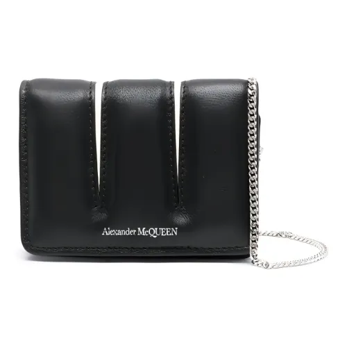 Alexander McQueen Телячья кожа Сумка через плечо Мини Женская Черная