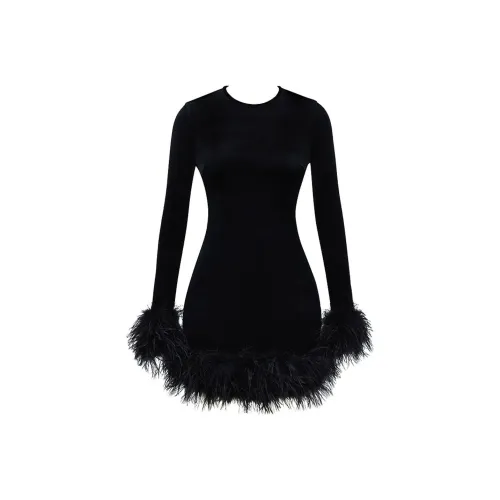 HOUSE OF CB LAVINIA Длинное платье с длинными рукавами женское черный черный