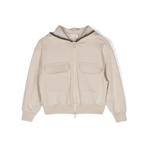 Brunello Cucinelli Хаки Kids Куртки