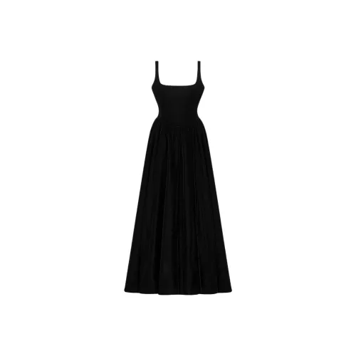 DIOR Черные Женские Платья без Рукавов