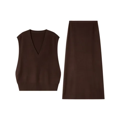 VIMLY Повседневный костюм женский кофейный