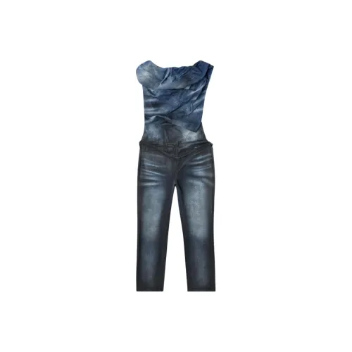 DIESEL Синий Женские Комбинезоны