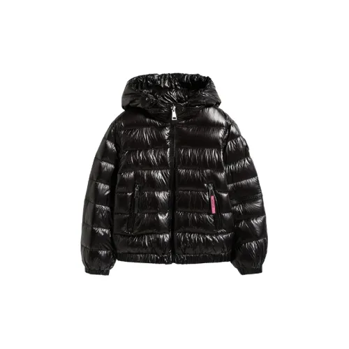 Moncler Down Jacket Coat Black Kids