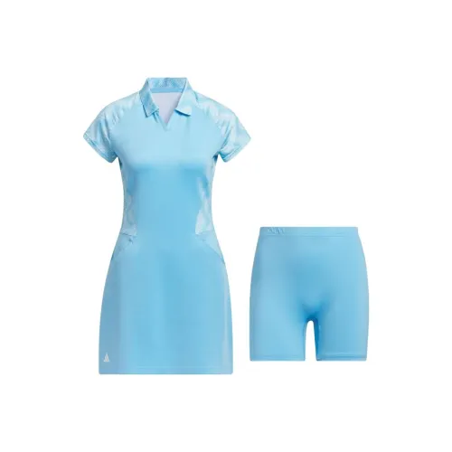 Adidas Ultimate365 Короткий рукав платье комплект с юбкой женский синий