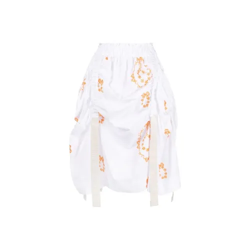 SIMONE ROCHA Белая Женская Повседневная Длинная Юбка