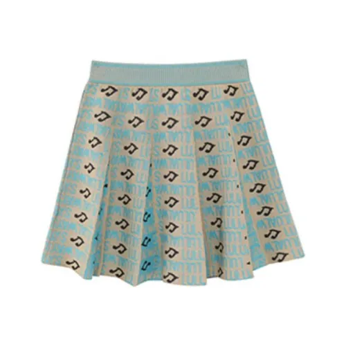 LULUALWAYS Синие Женские Повседневные Короткие Юбки
