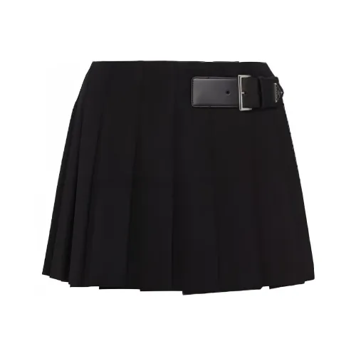PRADA Черные Женские Повседневные Короткие Юбки