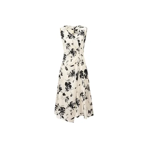 NAVIGARE Без рукавов Платье Женское Frost Абрикос Черный