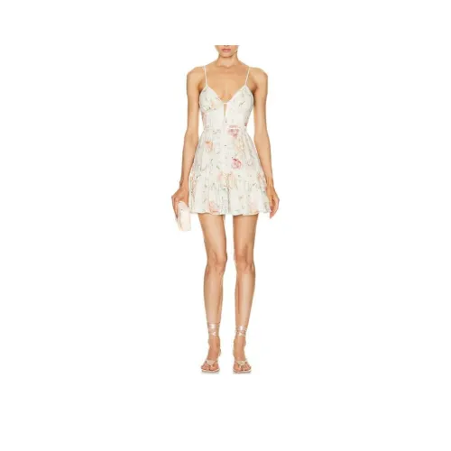 LOVESHACKFANCY Slip Платье Женское Белое