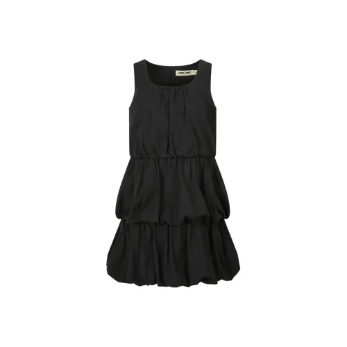 Omont Без рукавов Платье Женское Черное