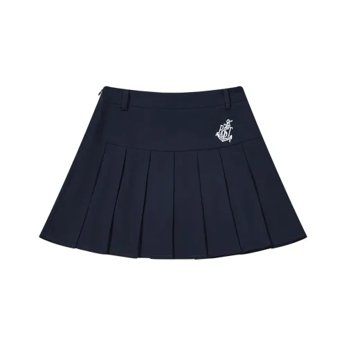 BEASTER Темно-синий Женские Повседневные Короткие Юбки