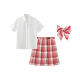 Розовый галстук-бабочка набор