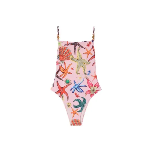 VERSACE Розовые Женские Ван-Пис Купальники