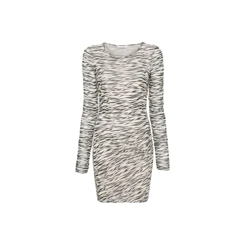 Patrizia Pepe SS24 Длинное платье с длинными рукавами женское светло-бежевый