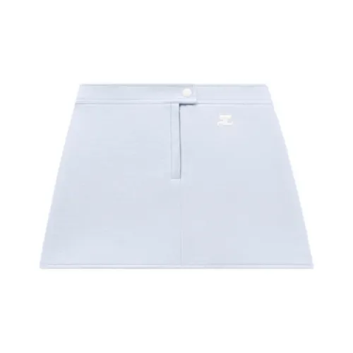 COURREGES Небесно-голубой Женские Повседневные Короткие Юбки