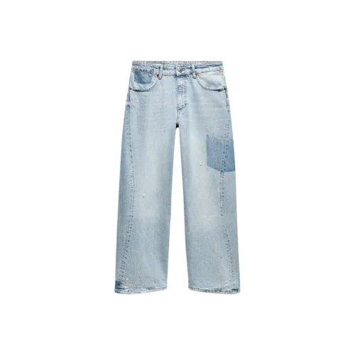 ZARA Синие Женские Джинсы