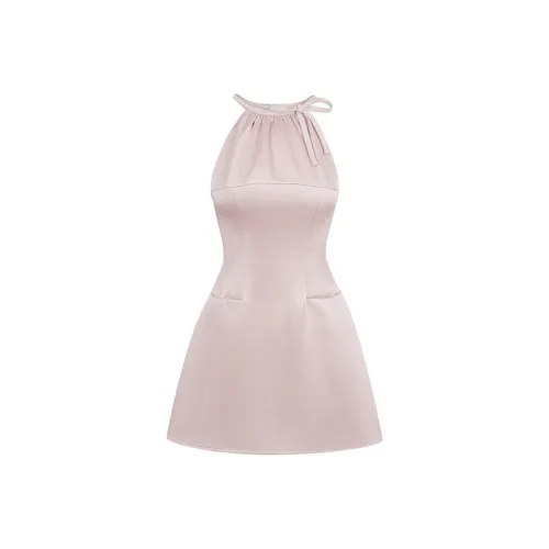 FLIM Без рукавов Платье Женское Розовое