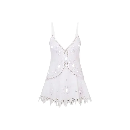 LOVESHACKFANCY Slip Платье Женское Белое